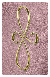 DF35T 601 GD SH OR Gold Scroll Shimmer Orchid Background